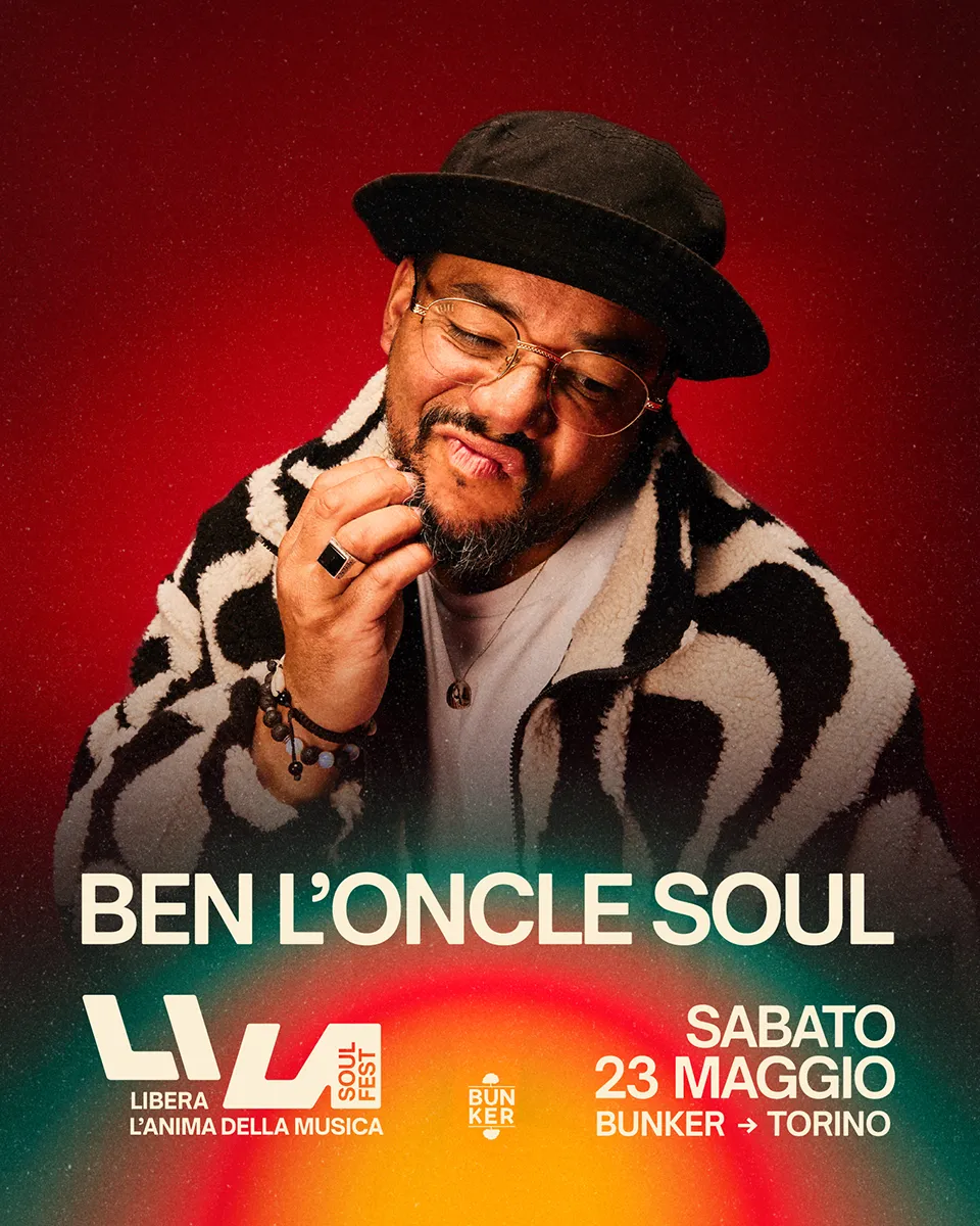 Ben L'oncle Soul artista del Lila Soul Fest del 23 maggio 2026