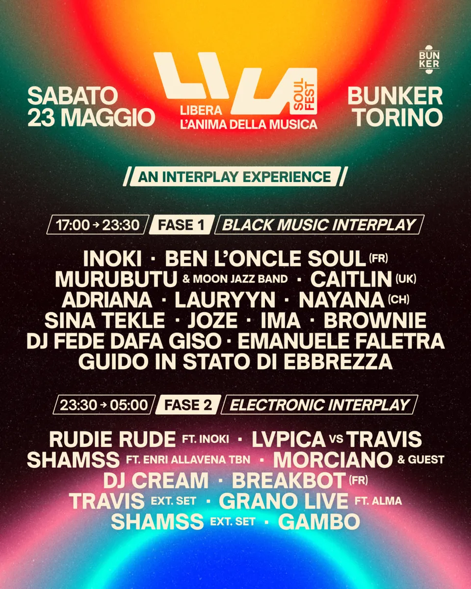 Lila Soul Fest il festival di musica soul e elettronica a maggio a Torino