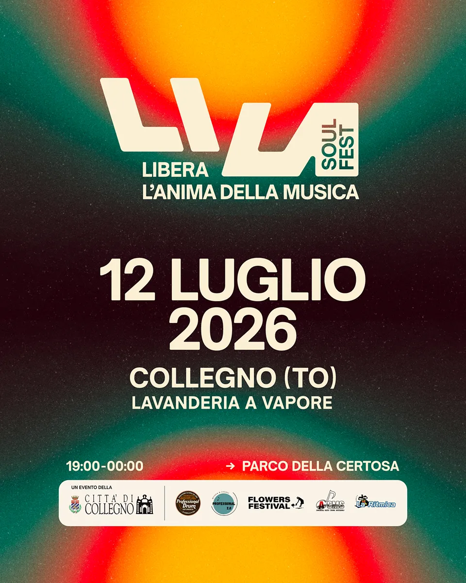 Lila Soul fest fa il bis. 12 luglio 2026 presso il parco della certosa di Collegno